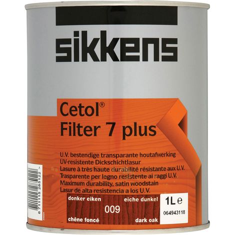 Sikkens Cetol Filter 7 Plus Woodstain Paint - 1 Litre - Dark Oak (009)