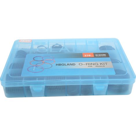 Kit de 376 joints toriques et bagues d'étanchéité en caoutchouc pour climatisation de pelle hydraulique Daewoo DHEC R (1/5)