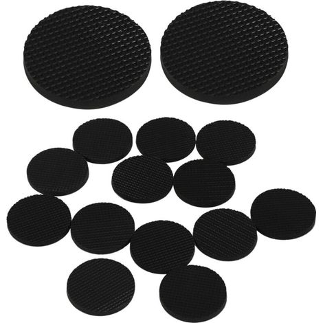 30 pièces Protection Pied de Chaise Noir Antidérapant et de Protection Pied Table pour Sols Durs Protège Meubles et Évite Rayures Lot de Rond et Carré Adapté Chaises (1/4)