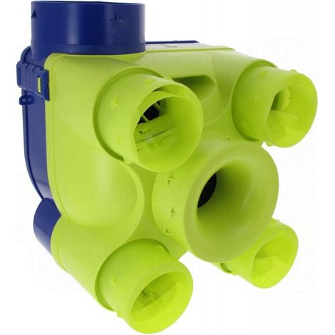 Unelvent – Groupe VMC simple flux autoréglable – Débit max 300m³/h – 4 sorties – Caisson compact pour habitat pavillonnaire – Nuisance acoustique 47dB (1/2)