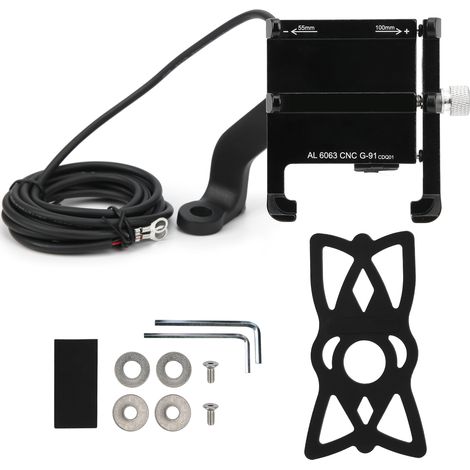 Support téléphone vélo G‑91, support smartphone vélo électrique 48V, support guidon vélo (1/5)