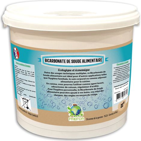 Bicarbonate de soude alimentaire seau 20L 20kg