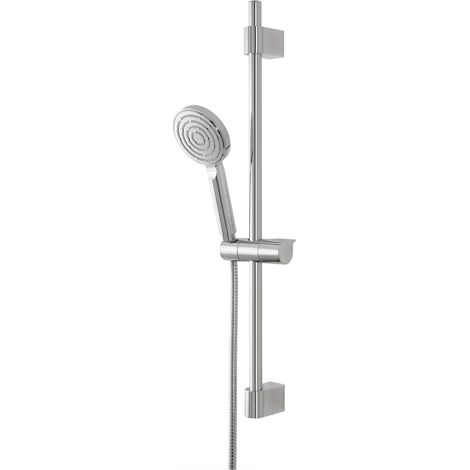 Saliscendi doccia 70 cm regolabile con doccetta tonda in ABS cromato lucido Hidra (1/5)