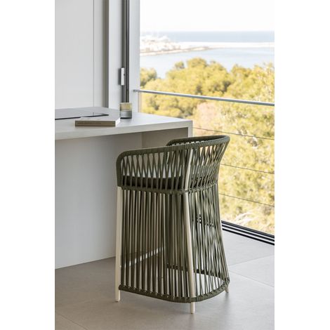 SKLUM 2er-Pack Sophie Barhocker Helles Militärgrün ↑65 cm                                 