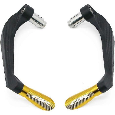 Poignées de guidon de moto avec protection pour leviers de frein et d'embrayage Honda CBR 600, 400, 900, 650, 150, 125, 300, 500, 929, 954, 1000 et 250 (R/RR/F/XX) - Couleur or (1/5)