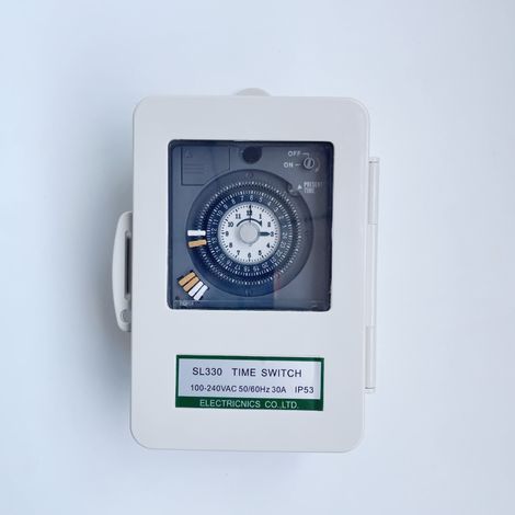 Mechanische Hochleistungszeitschaltuhr TB330 SL330 30 A mit Batterie - Industriezeitschaltuhr (1/4)