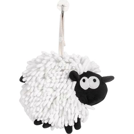 Joli torchon à main en chenille à motifs de dessins animés, doux et absorbant, en fibre de polyester, idéal pour la cuisine et la salle de bain. Disponible en 7 couleurs multicolores. (1/4)