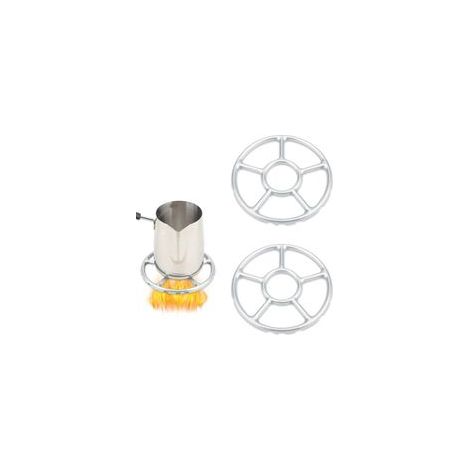 Lot de 2 (6.1in/15.5cm) réducteurs de gaz pour Plaque Réducteur de gaz Wok Rack Cuisinière à gaz Wok Rack Cuisinière à gaz Cuisinière à gaz Réservoir de gaz Cafetière Chaude Moka Coffee (1/5)