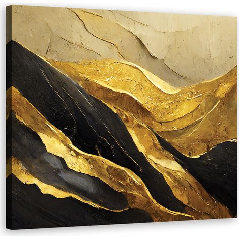 Tableau déco Or Glamour Abstrait 40x40 (1/5)