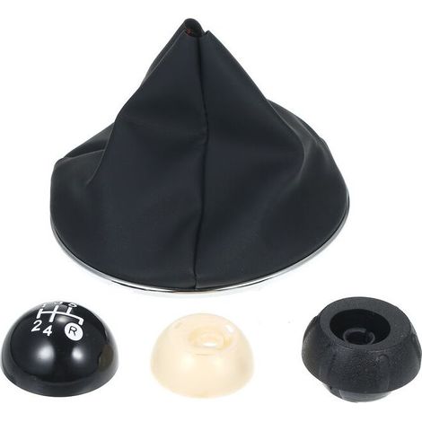 2007-2018 Fiat 500 500C Pommeau De Levier De Vitesse De Voiture En Cuir Joystick Remplacement De La Couverture De Demarrage - MSBD (1/5)