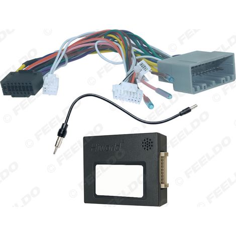 Compatible with Chrysler 300C (2004-2010): Upgrade cable, large-screen Android navigation system, 16-pin power cable, tail cable, protocol box (1/4)