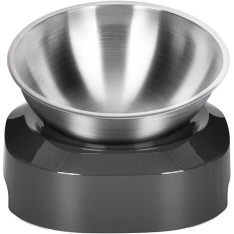 Stainless Steel Raised Cat Bowl, Single Bowl (1/5)