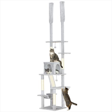 SunJet Arbre à chat, tour pour chat, du sol au plafond griffoir - Réf. SBYMABA7QW9G (1/5)