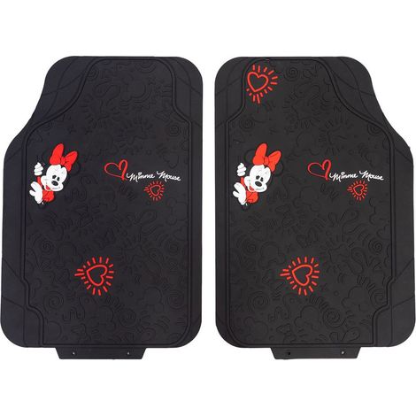 Coppia di tappetini per auto Minnie Mouse, in Pvc, universali (1/4)