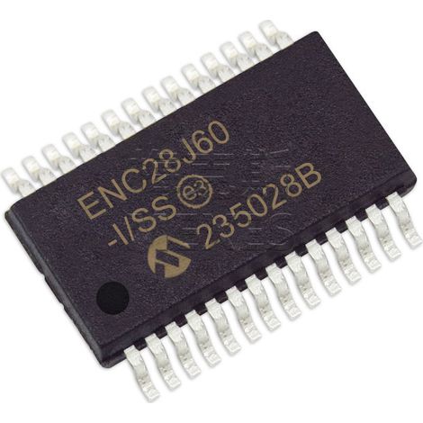 ENC28J60-I/SS ENC28J60-I/ML 5 chips, electronic components and electronic parts, 5 units shipped.