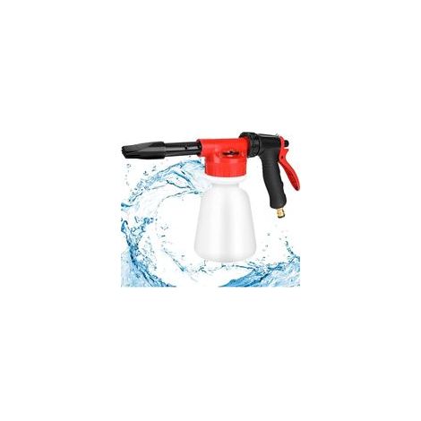 Pistolet à mousse 1 L – Pulvérisateur réglable pour mousse polyuréthane, savon ou détergent – Compatible avec tuyau d’arrosage universel – Idéal pour isolation, calfeutrage et lavage automobile (1/5)