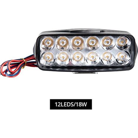 AIDUCHO 2 Pièces-12led Phares De Moto Monogramme Projecteur 8/12/16 Perles Feux De Jour Auxiliaires