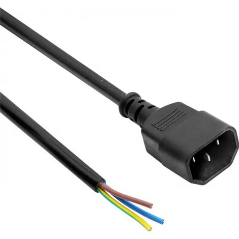 Akyga Strom Anschlusskabel  1.8 m Schwarz