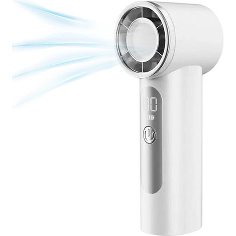 Mini ventilador portátil, recargable por USB, ángulo de 160°, silencioso, compacto para viajes, hogar y camping. (1/5)