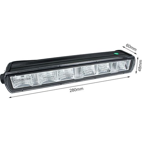 Barra Led Fuoristrada Slim 30W 12V 24V 10'' 26cm Con Daylight Luce Diurne IP67 E9 Fila Unica Faro Led Trattore (1/3)