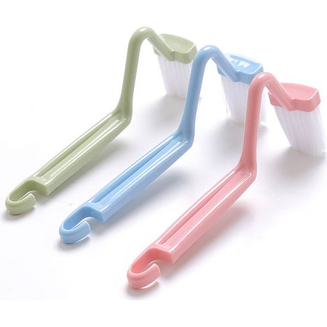 Lot de 3 brosses de toilette - Accessoires de nettoyage - Brosse de nettoyage - Brosse de toilette propre - Brosse de toilette décorative - Brosse de toilette à petite tête - Brosse de nettoyage incur (1/4)