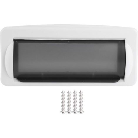 Radio Couverture étanche, Marine Boat Single ABS Blanc DIN DVD Radio Shield Étanche Couverture Splash Guard Encastré Récepteurs Audio De Voiture (1/5)