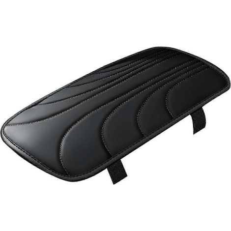 Coussin d'accoudoir de voiture, housse de console centrale protégeant des rayures et des dommages, compatible avec voitures, SUV et camions (noir). (1/5)