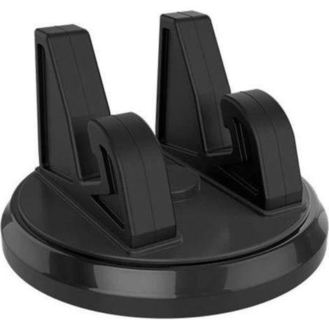 Support de téléphone portable pour voiture, stable et réglable à 360°, compact et réglable en hauteur - Noir (1/5)
