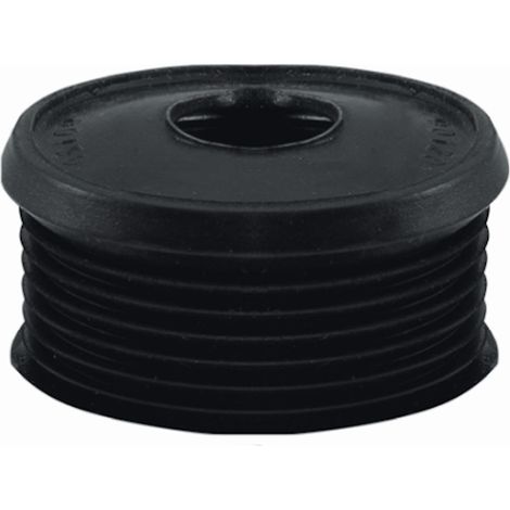 STEDO Euro WC-Spülrohrverbinder Ø 55 mm für Druckspülrohr schwarz, ohne Rosette