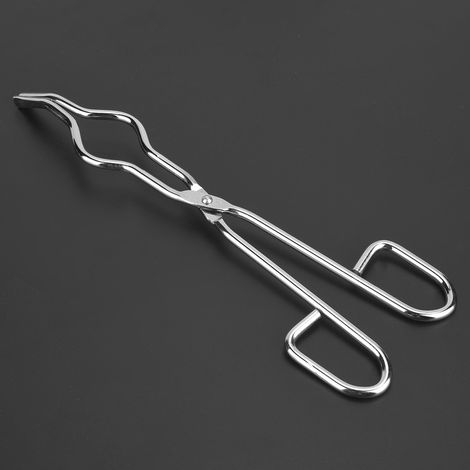 Pince à creuset en acier inoxydable avec porte-bécher et rivet de qualité aéronautique (250 mm / 9,84 po) (1/5)