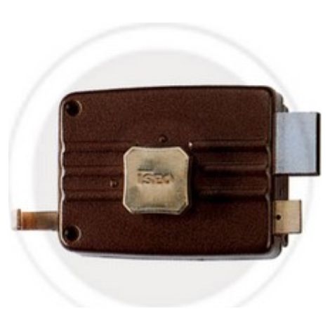 Serrure Iseo 401 pour porte A  appliquer sur porte de porte en bois de 70 mm
