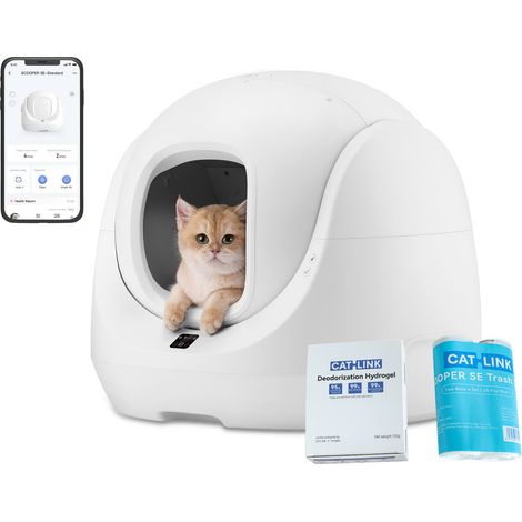 Catlink BayMax lettiera intelligente autopulente bianca (1/5)