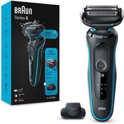 Braun Series 5 51-M1200s, Rasierer ,schwarz/türkis