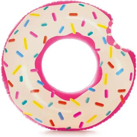 Bouée Gonflable "Donut Croqué" 107cm Multicolore (1/2)
