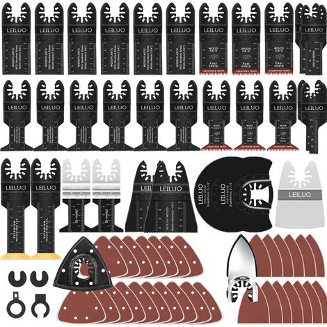 158 Pièces Ensemble de Lames de Scie Multitool Universel (1/5)