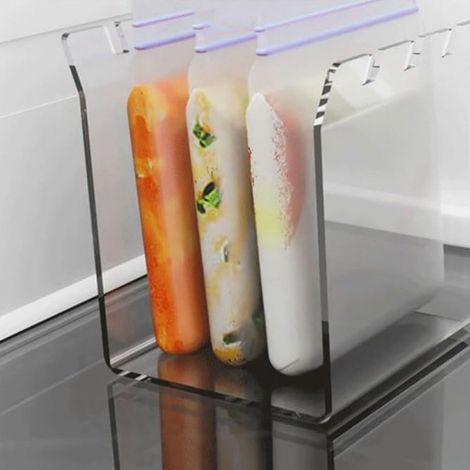 Beutelhalter mit Reißverschluss YX019-1 (Plastikbeutelhalter mit Reißverschluss für Gefrierbeutel) (1/5)