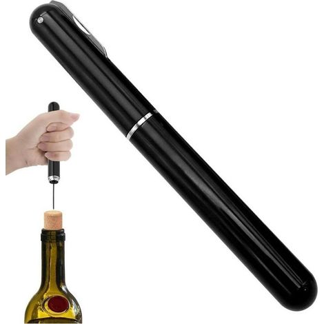 – Tire bouchon pompe à air 2-en-1 – Ouvre-vin à pression d'air – Coupe-capsule intégré – Utilisation facile et hygiénique – Pour bouteilles en liège (1/5)
