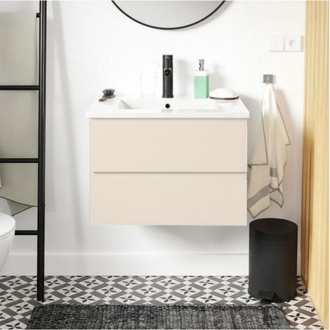 Conjunto de lavabo con encimera de cerámica y grifería 60cm SORRENTO