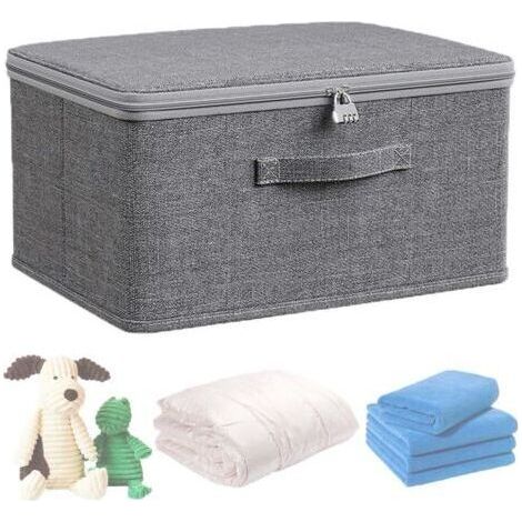 Boite Rangement 403021CM Boite Fermeture a Clef Boite a Medicament Rangement Boite Medicaments BoîTes de Rangement Avec Couvercle,Peut êTre Utilisé Pour Recevoir des MéDicaments, des VêTement (1/5)