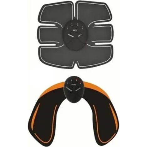 Électrostimulateur musculaire noir pour fessiers et abdominaux, appareil professionnel de tonification à usage domestique (1/5)