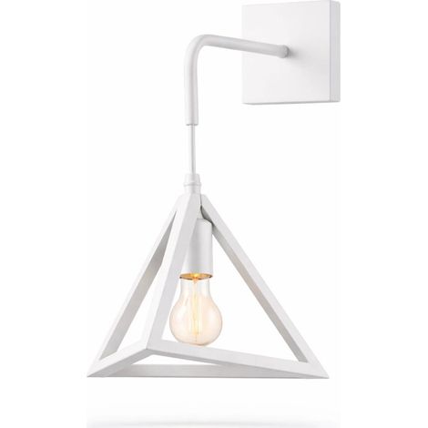 Applique da Parete Moderna E27 IP45 Bianco o Nero 60W Bianco