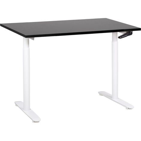 Manual Adjustable Standing Desk DESTINAS Black/ White 120 cm 72 cm