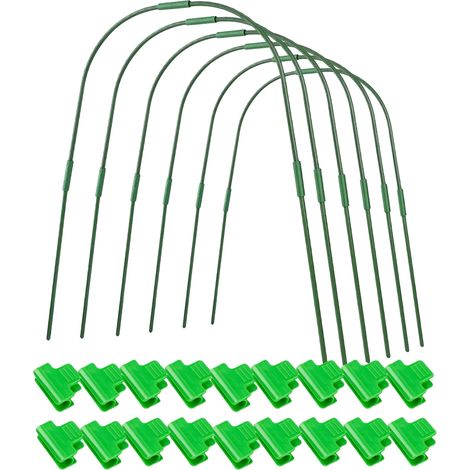 Arceau De Serre Tunnel - Acier Réglable Pour Jardin - Lot De 6 Pièces (1/5)