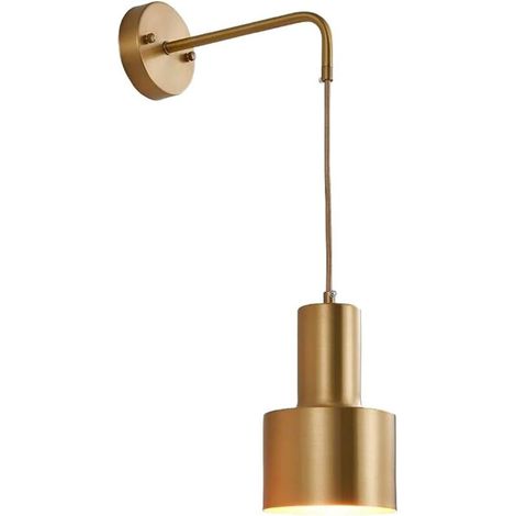 Lampes murales à LED Éclairage extérieur Tête de lit Dressing Salon Meubles Maison Décoration Table Miroirs Chambre Doré (1/5)