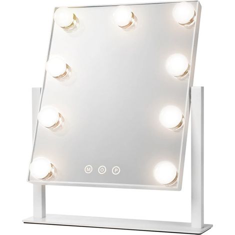 Trade Shop - Light Mirror 9 Led Touch Dimmable Usb Design Style Hollywood 3 Light Temperatures - (1/3)