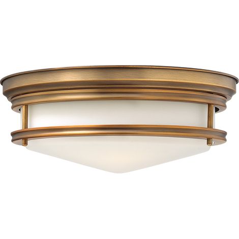 Elstead Hadley - 3 Light Semi Flush Deckenleuchte Gebürstete Bronze, E27 (1/5)
