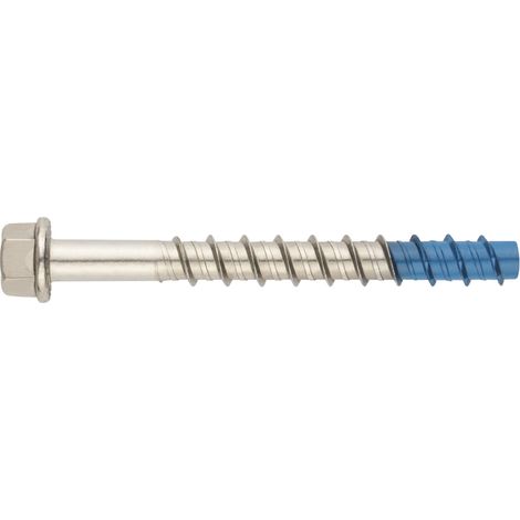 Vis a béton tête hexagonale - Pointe Bi-métal - Inox A4 Ø8 x 90 - Boite de 25