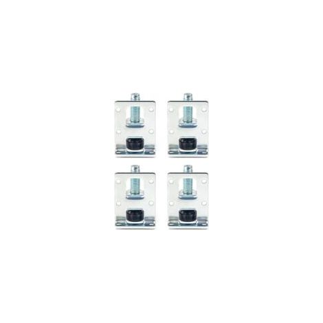 Set of 4 Adjustable Furniture Legs, Leveling Legs for Tables and Chairs Threaded Feet with Fixings Adjustable Leveling Feet for Furniture, Tables, Cabinets, Workbenches- Crezuo (1/4)