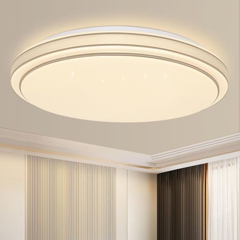 ZMH Plafonnier LED Chambre à coucher - Ø27cm Chambre à coucher Ciel étoilé Moderne 12W Lampe de cuisine Blanc chaud Lampe de couloir Ronde Cuisine Plafonnier pour couloir Salon Chambre d'enfants (1/5)