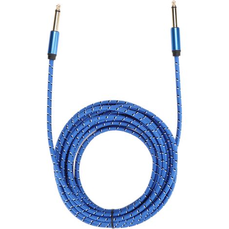 Câble Audio Mono 6.35mm - Conducteur Cuivre Étamé - Plaqué Or 6 Mètres - Pour Guitare Et Haut-parleur (1/5)